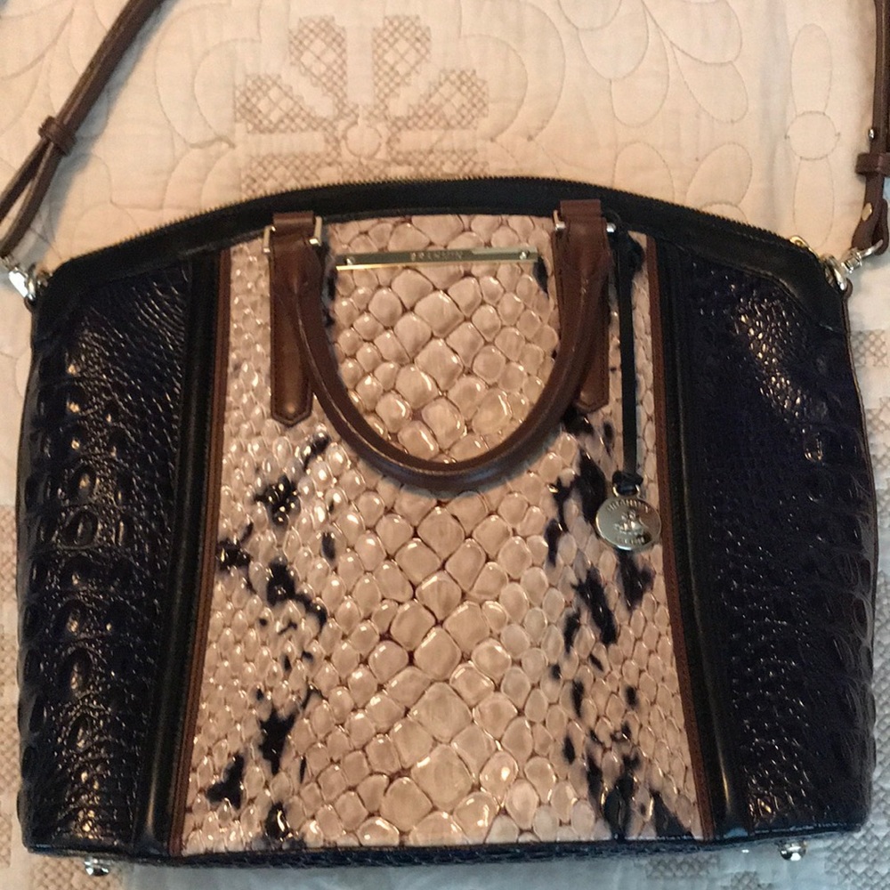 Brahmin tri colored large duxbury.